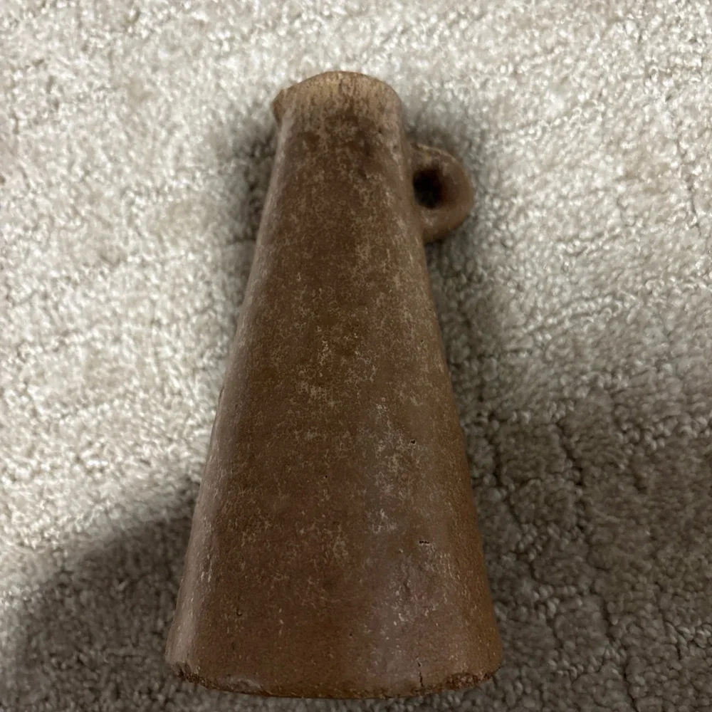 Terracotta Earthenware Vase 6.5” Rustic Brown Pottery Home Decor